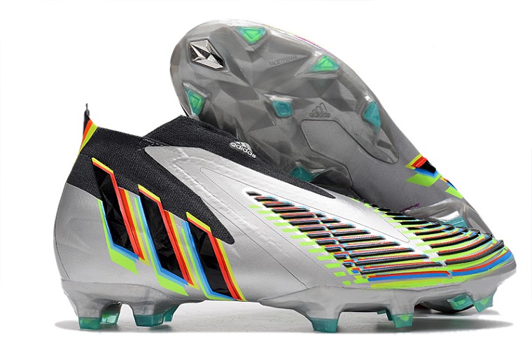 Adidas Predator Edge+ FG - argent noir